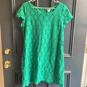 Green floral dress XL